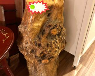 Cypress stump (lamp base )