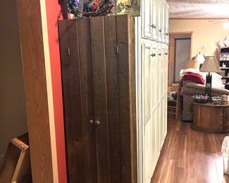 Barn wood cabinet