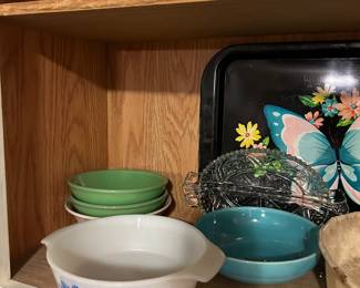 vintage pyrex, fiesta ware