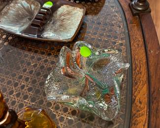 vintage murano glass tootie fruttie ashtray