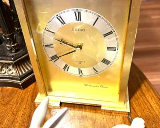 Brass Seiko clock