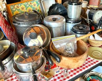 vintage metal canisters