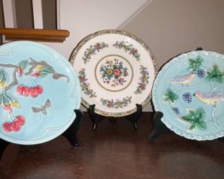 Majolica Plates, Coalport Plate