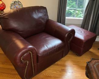 Leather Chair, Matching Sofa & Loveseat