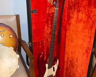 Vintage, Fender, Jazz Bass, serial # L87841, Because of the large interest in both the Fender and the Gibson Guitar from around the country, we have elected to go to a sealed bid. They will will be available for preview till Saturday 1pm .