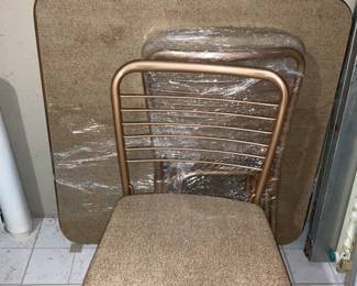 Folding chairs, folding table