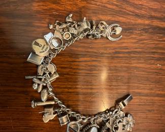 Sterling, Charm bracelet 