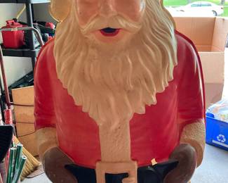 1963,  L.A Goodman MFG, blowmold Santa, 5 foot tall