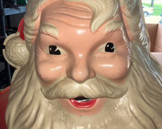 1963,  L.A Goodman MFG, blowmold Santa, 5 foot tall
