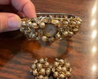 Pedro, Watch w/ Matching Earrings 