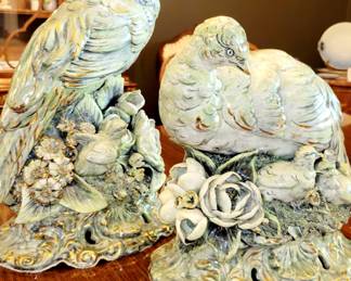Freeman Leidy, pheasants, porcelain 