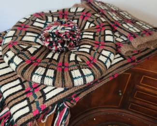 Vintage, scarf  & hat set