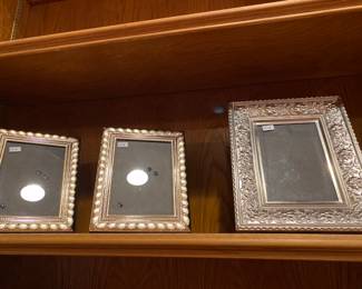 lovely silver-plate photo frames 