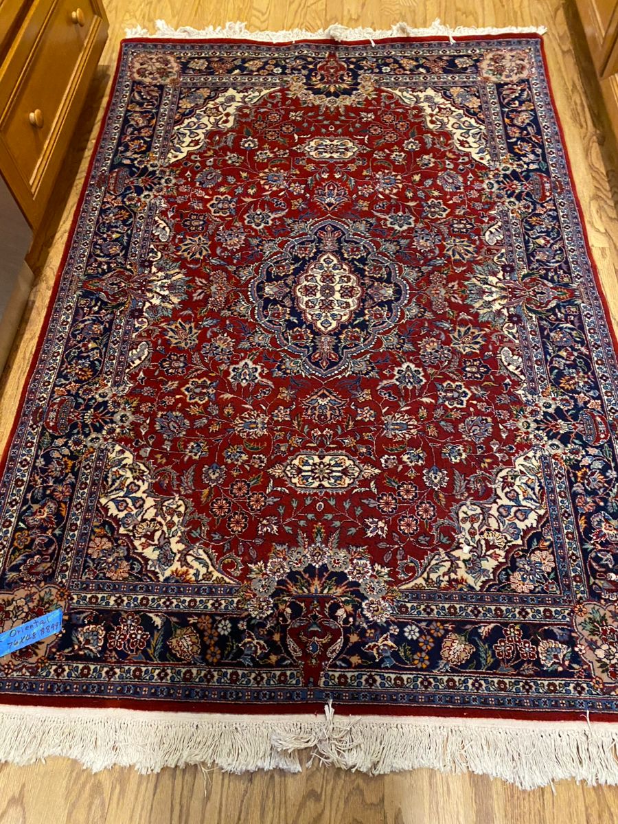we have two of these gorgeous Oriental wool rugs, 6.3' by 4' ,this is one of two