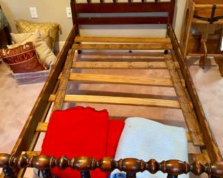 we have two Jenny Lind twin beds, one has mattress set, the other does not, the beds are beautifully crafted