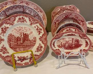 pink and cream some Johnson Bros