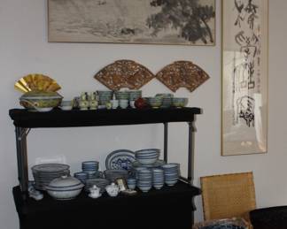 Chinese Dragon Dishware, Sun Shou Chinese Dishware, Chinese Framed Art, Asian Baskets, Wood Dragon Fans