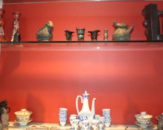 Small Metal Chinese Vessels, Figurines, Freeform Asian Art