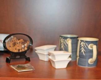 Tea Cups, Asian Diorama, Mugs