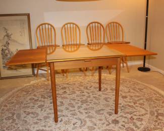 Bar Stools and Teak Table