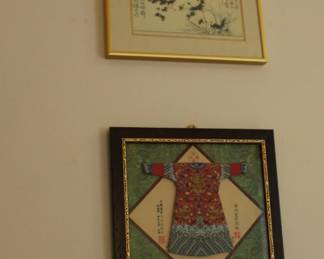 Framed Historical Art of Chinese Emperor's Dress