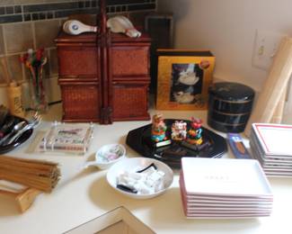 Silverware, Basket Storage, Plates, Soup Spoons