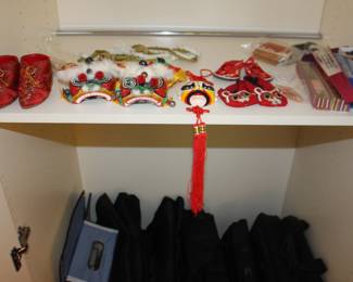 Chinese Masks, Shoes, Fans