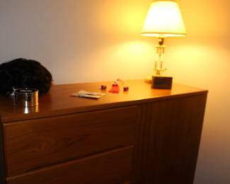 Lamp and MCM Modern Danish Chest