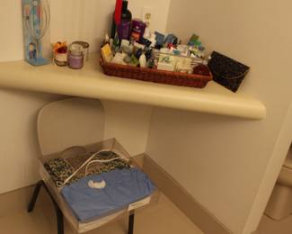 Bath Items and Child's Chair