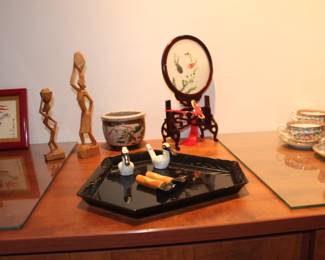 Tray, Carvings, Diorama