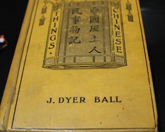 J Dyer Ball Things Chinese Embossed Book, Great Book