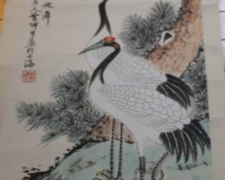 Scroll with Asian Art