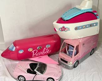 Barbie Convertible, Airplane, Boat, RV