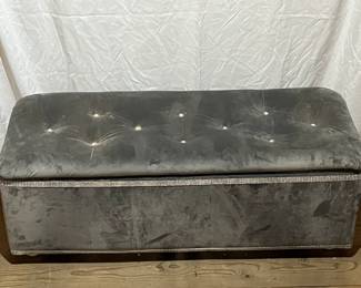 Grey Ottoman Bench