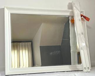 Heavy White Bedroom Mirror