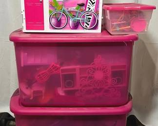 Barbie Glam Vacation House And Mystery Lot Of Fashion Doll Furniture, Horses, And Misc