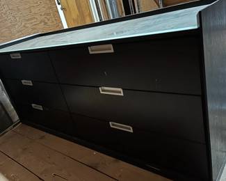 Black Dresser W Glass Top
