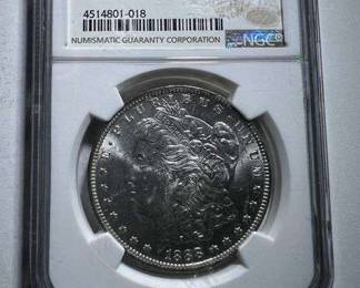 1880 O Morgan Silver Dollar NGC Graded