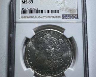 1899 O Morgan Silver Dollar NGC Graded