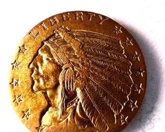 1908 $2.5 Indian Gold Quarter Eagle
