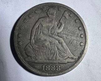 1888 Liberty Seated Half Dollar