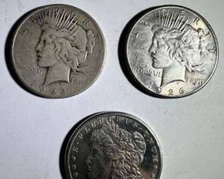 Peace Dollars & Morgan Dollar 90% Silver