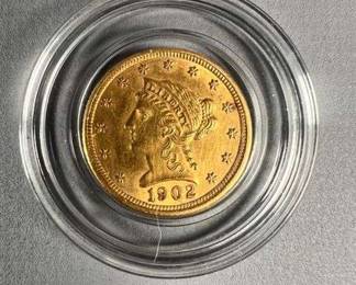 1902 $2.5 Liberty Head Gold 