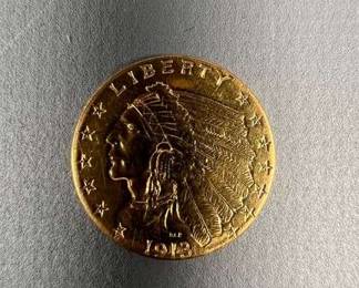 1913 $2.5 Indian Gold