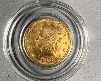 1878 $2.5 Liberty Head Gold