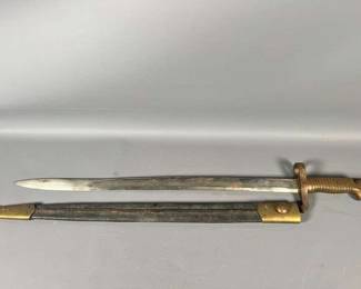 Bayonet And Scabbard Marked India