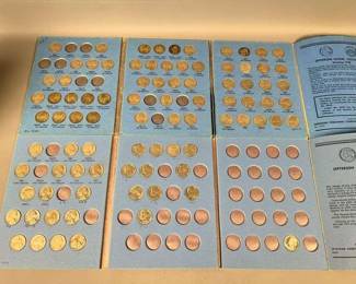 Coin Collection Books With Coins 
