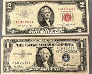Silver Certificate And Red Seal