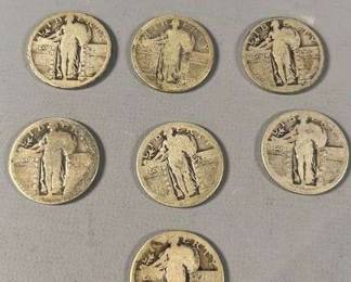 Standing Liberty Silver Quarters 