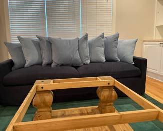 Pillows and coffee table